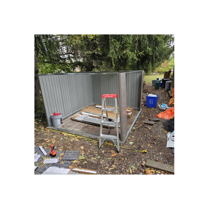 JolyDale 10 ft. W X 8 ft. D Metal Tool Shed & Reviews | Wayfair
